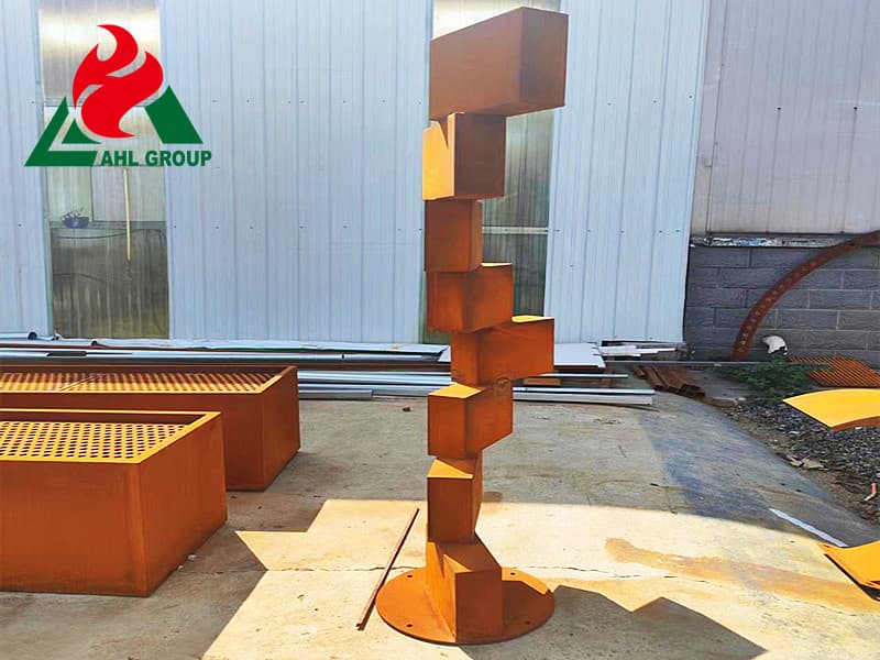 Customized Corten steel Wall Art For Garden Art Factory